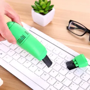 Mini USB keyboard vacuum cleaner, handheld electric dust cleaning brush for laptop computers
