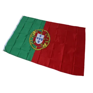 Drapeau du Portugal 90x150cm drapeau national en polyester avec œillets pour extérieur