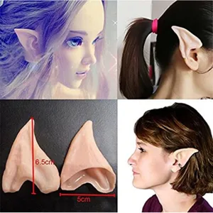 Halloween Elfen Ohren Requisiten Latex spitze Feen Ohren Kostüm Cosplay Party Deko Zubehör