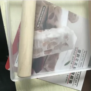 Ensemble de plateau à nougat en plastique avec rouleau à pâtisserie DIY moule à chocolat