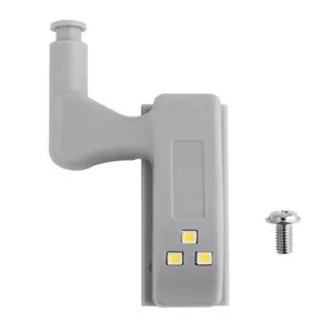 Lumière de Charnière LED Lampe de Capteur de Cabinet Plastique ABS Blanc Chaud Blanc Froid Garde-Robe Placard Lampe d'Éclairage Pour Cuisine Maison