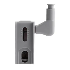 Amortisseur de porte de placard loquet poussoir plastique gris accessoire de meuble