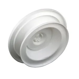 White plastic 28cm cake turntable for easy DIY decorating, stable rotating stand for baking.