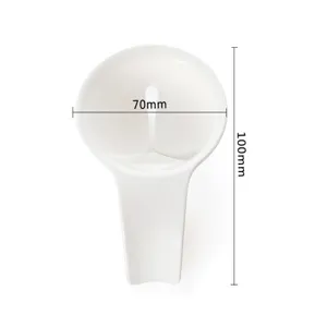 Kitchen egg white separator tool with bowl edge clip, 70x100mm white baking gadget detail.