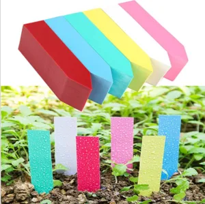 Colorful plastic plant labels garden markers plant tags for seedlings flowers 10x2cm arrow style