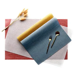 PVC Tischset gewebt, hitzebeständige rutschfeste Platzdeckchen für Küche und Restaurant.