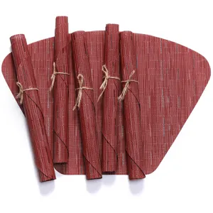 Set da tavola in tessuto PVC a ventola tappetino resistente al calore decorazione