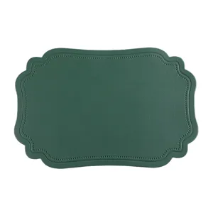 Vintage Kunstleder Tischset im nordischen Stil wasserdicht hitzebestandig fur Esszimmer