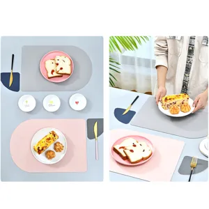 Set da tavola in pelle stile nordico impermeabile e termoisolante per la cucina.