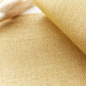 Gold PVC Woven Placemat Heat Resistant Waterproof Table Mat European Style Kitchen Dining Pad