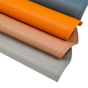 Faux leather placemats set PVC heat resistant table mats waterproof kitchen dining table decor