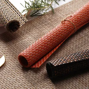 Woven PVC Placemat Heat Resistant Waterproof Table Mat for Kitchen Dining Table Decor Main View