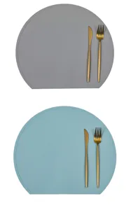 Nordic style silicone placemat, non-slip waterproof table mat for dining room hotel use.