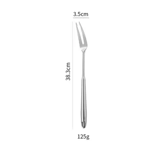 Forchetta da carne da cucina in acciaio inossidabile resistente utensile da cottura