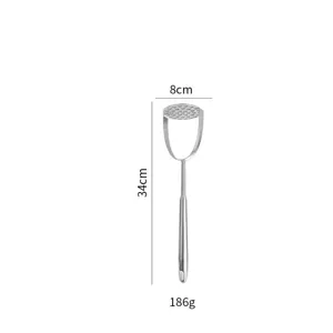 Schiacciapatate in acciaio inossidabile utensile da cucina professionale lunghezza 34cm pratico