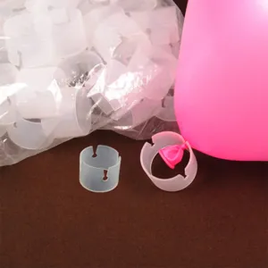 Plastic balloon arch rings clips for wedding party decoration and balloon column stands setup.