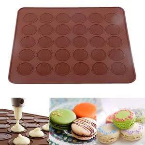 Tappetino da Forno per Macaron in Silicone Antiaderente Tappetino per Pasticceria Resistente al Calore Stampi per Dolci Strumento da Cucina