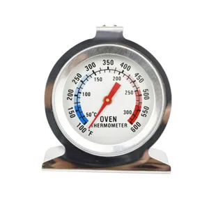 Thermomètre de four en acier inoxydable à double échelle pour la cuisson et la pâtisserie