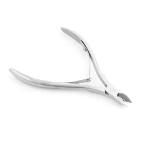 Pince à cuticules professionnelle en acier inoxydable pour manucure et soin des ongles.