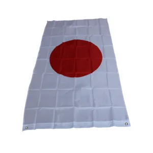 Japan national flag 90x150cm 3x5ft polyester material with brass grommets for decoration.