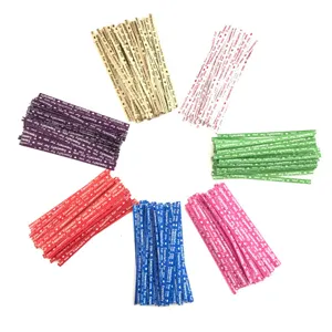 Kraft Paper Twist Ties Bakery Packaging Bread Bag Sealing Ties Decorative Wire Ties for Candy Bags Gift Packaging