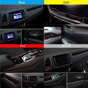 Car interior decoration strip gap trim line flexible molding styling wire for dash door