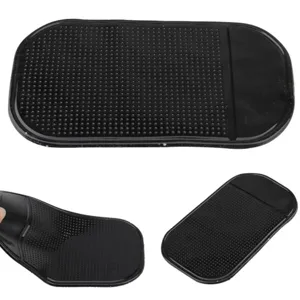Black silicone car anti slip mat dashboard sticky pad for phone perfume holder flexible