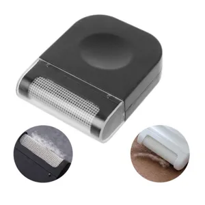 Portable manual lint remover, mini fabric shaver for clothes, sweater fuzz remover tool.