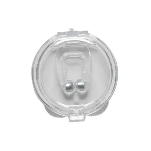 Clip nasale antirussamento magnetica in silicone trasparente con scatola di stoccaggio