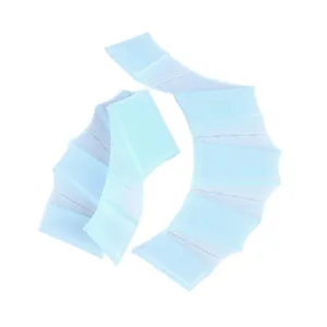 Silicone swim webbed gloves for training water sports hand paddles blue light weight