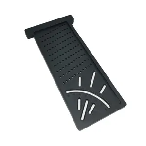 Woodworking T-square ruler detail, precise hole scribing and angle measurement feature.