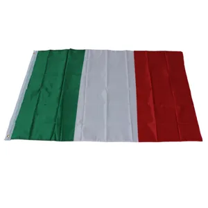 Italian national flag 90x150cm with metal grommets, durable fabric for outdoor display.
