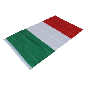 Italian national flag featuring classic green, white and red vertical stripes for events.