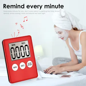 Digitaler Küchenwecker mit klarem LED-Display und praktischer Countdown-Funktion für Küche.