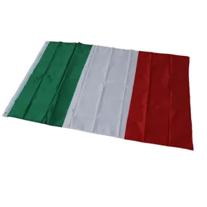 Italian national flag 90x150cm with brass grommets vertical stripes high quality polyester.