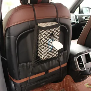 Bolsa de malla de almacenamiento para respaldo de asiento de coche organizador de pañuelos