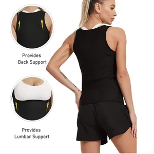 Vrouwen fitness sauna zweet vest taille trainer rugondersteuning sport tanktop