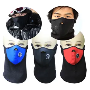 Autumn winter cycling ski face mask outdoor windproof fleece warm face protection gear.