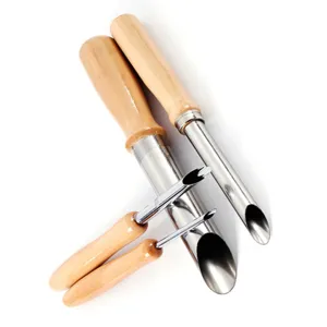 4pcs Round Hole Punch Set Professional Soft Clay Pottery Sculpture Craft DIY Tool