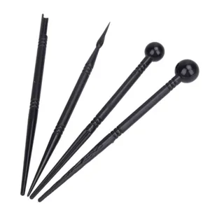 Clay sculpting tools set 4pcs soft pottery polymer clay shaping pen for cake decorating detail view
