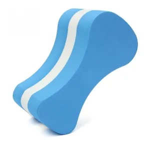 High density EVA swimming pull buoy detail view, ergonomic design for training posture.