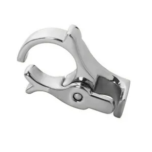 Metal cigarette holder ring finger clip accessory for smoking detail view close up