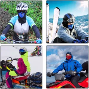 Windproof cycling ski face mask for autumn and winter outdoor sports cold protection.