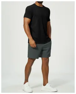 Comfortable men's casual short sleeve t-shirt and shorts set, ideal for daily wear and outdoor use.