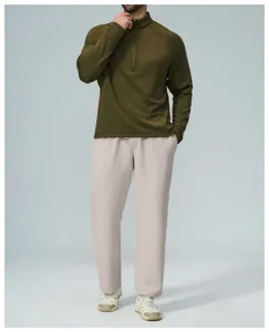 Pantaloni casual in maglia waffle da uomo e top per sport all'aperto e uso quotidiano.