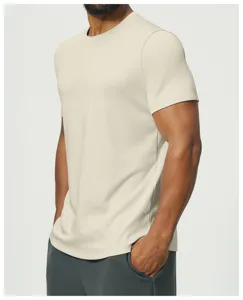 Men's casual short sleeve t-shirt modal cotton breathable comfortable basic solid color top