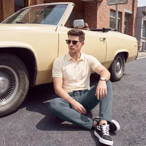 Herren Schnelltrocknende Golf Sport Hose, atmungsaktive Freizeithose für Outdoor Laufen und Arbeit.