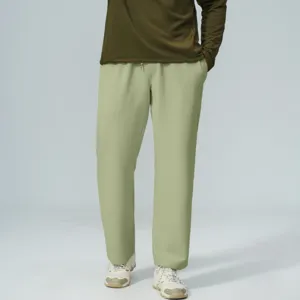 Pantaloni Casual in Waffle da Uomo Traspiranti Gamba Dritta Pantaloni Sportivi con Coulisse Pantaloni Sportivi all'Aperto