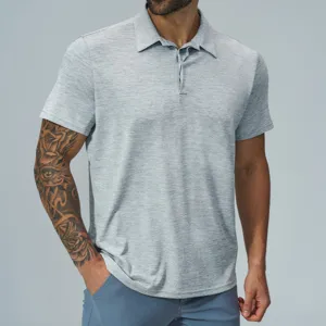 Men's Moisture Wicking Quick Dry Golf Polo Shirt Short Sleeve Breathable Casual Athletic Summer Top