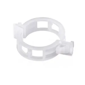 Clips pour plantes en plastique blanc pour tuteurs, fixer les vignes et fleurs du jardin.